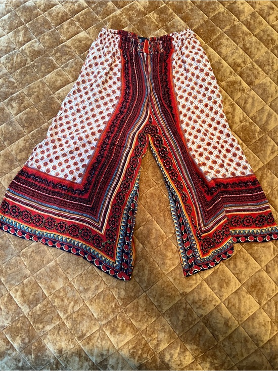 Angie Pants - Angie Boho 100% rayon capri palazzo pant  size S